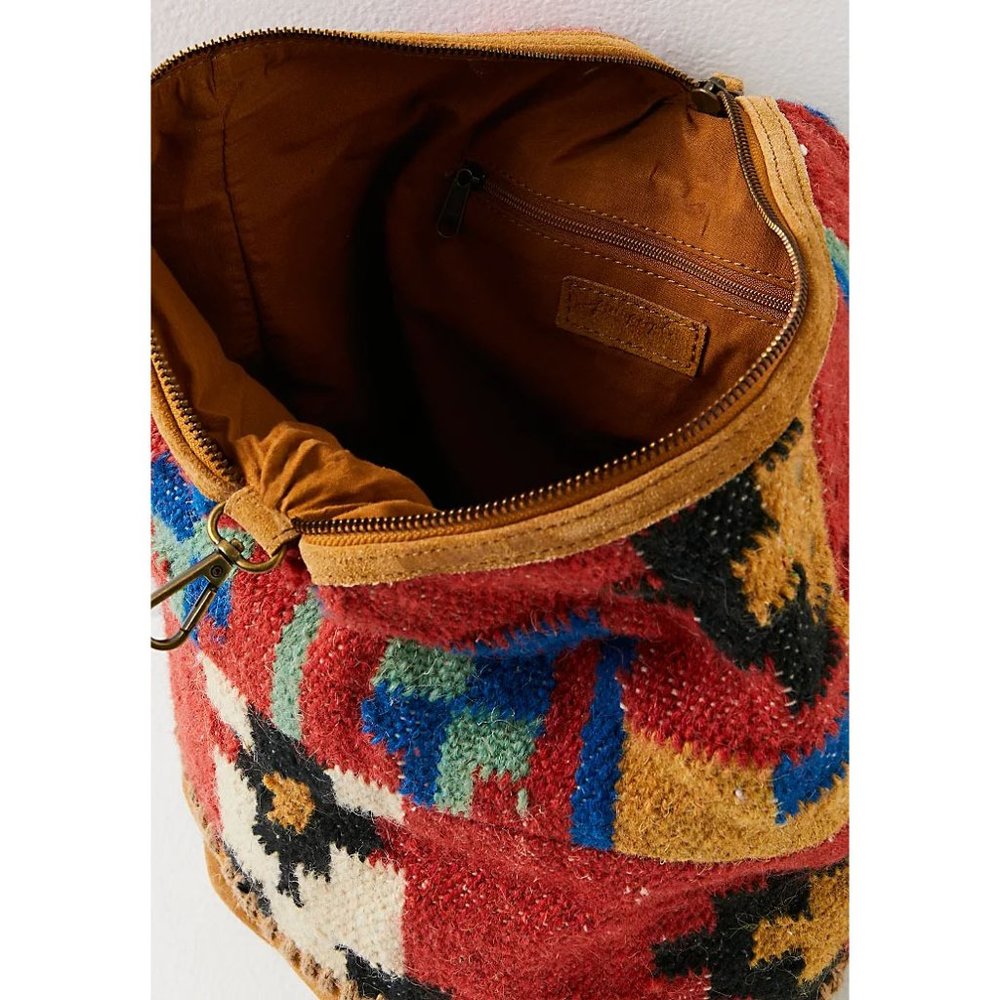 Free People Multicolor Southwestern Pattern Suede Strap Shoulder Bag - Picture 7 of 15